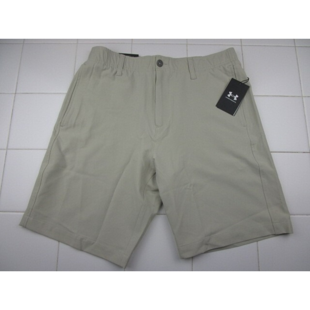 Under Armour Golf Shorts 10" Inseam Tan Biege Activewear Men's Size 32